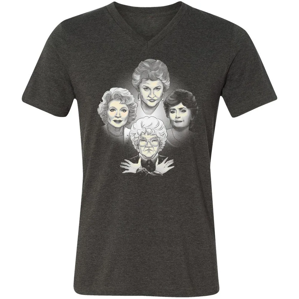 Unisex V-Neck T-Shirt - BH3LFBG5 - Dark Grey Heather - 8