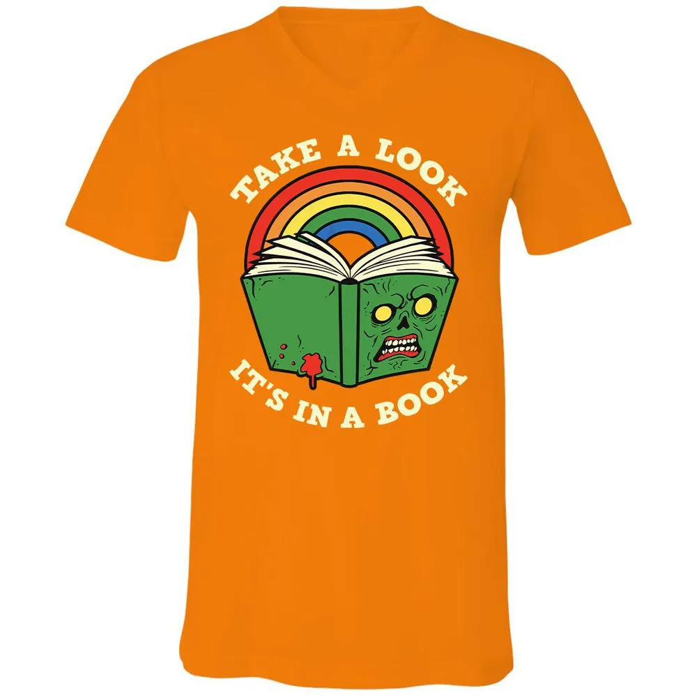 Unisex V-Neck T-Shirt - AUUPXWPF - Orange - 11