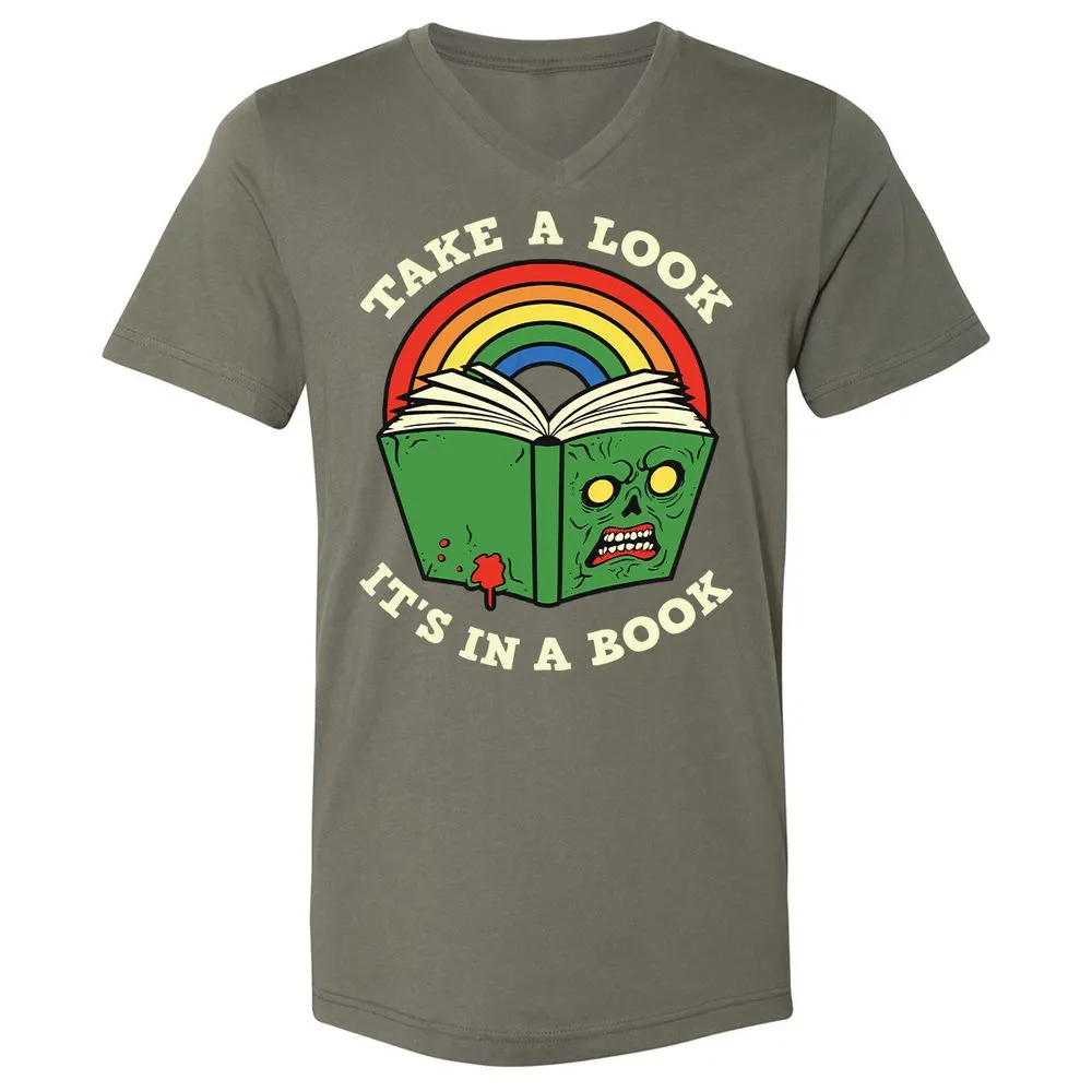 Unisex V-Neck T-Shirt - AUUPXWPF - Military Green - 10