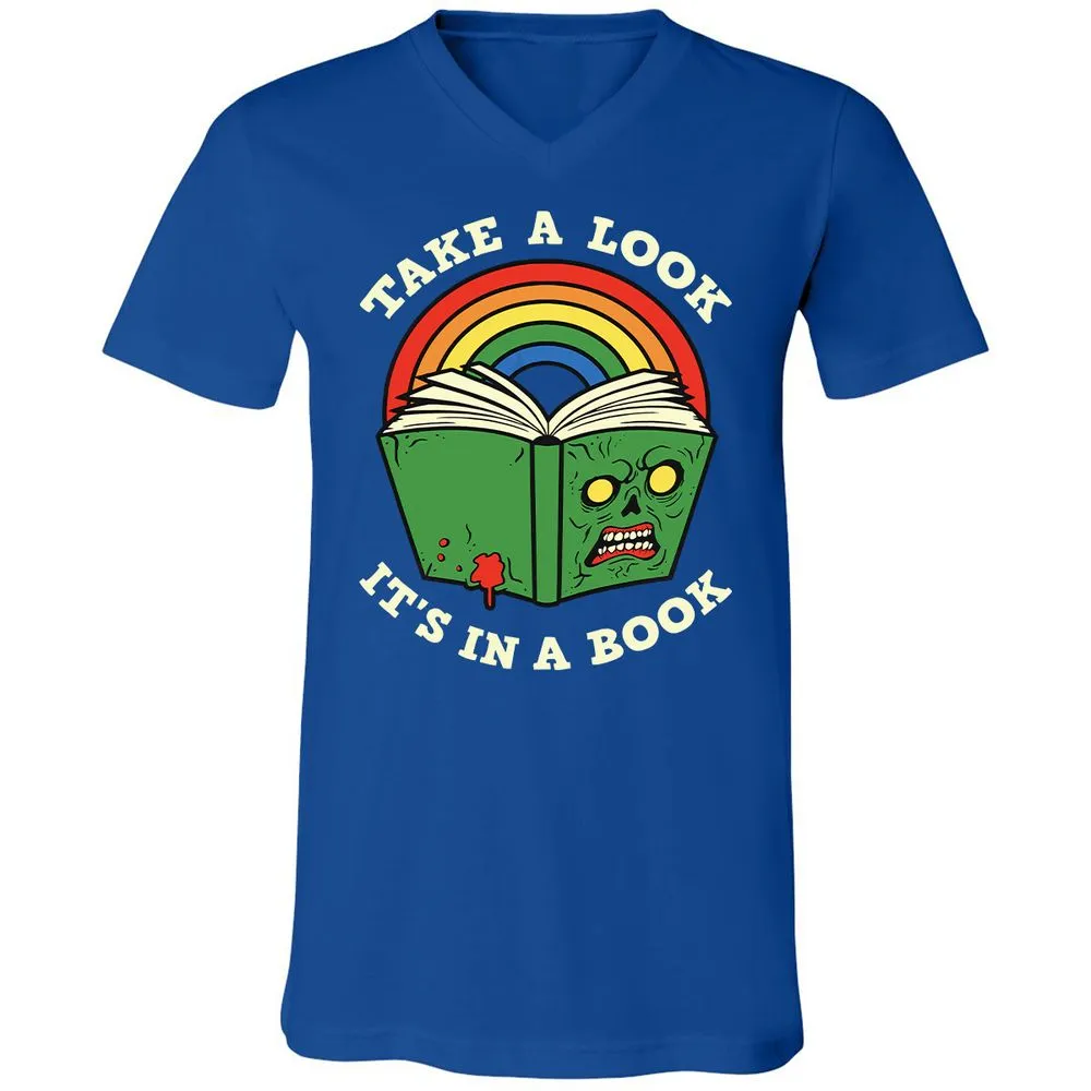 Unisex V-Neck T-Shirt - AUUPXWPF - True Royal - 4