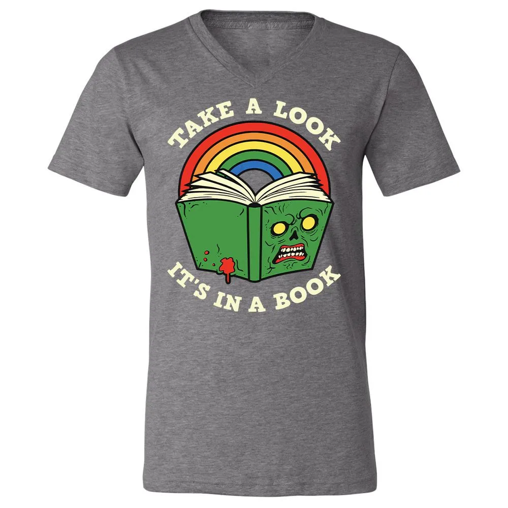 Unisex V-Neck T-Shirt - AUUPXWPF - Deep Heather - 13