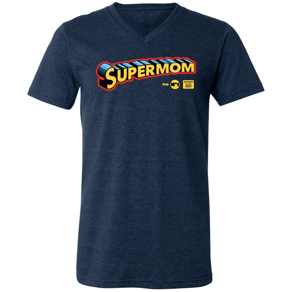 Unisex V-Neck T-Shirt - 2DL8WVKM - Heather Navy - 15