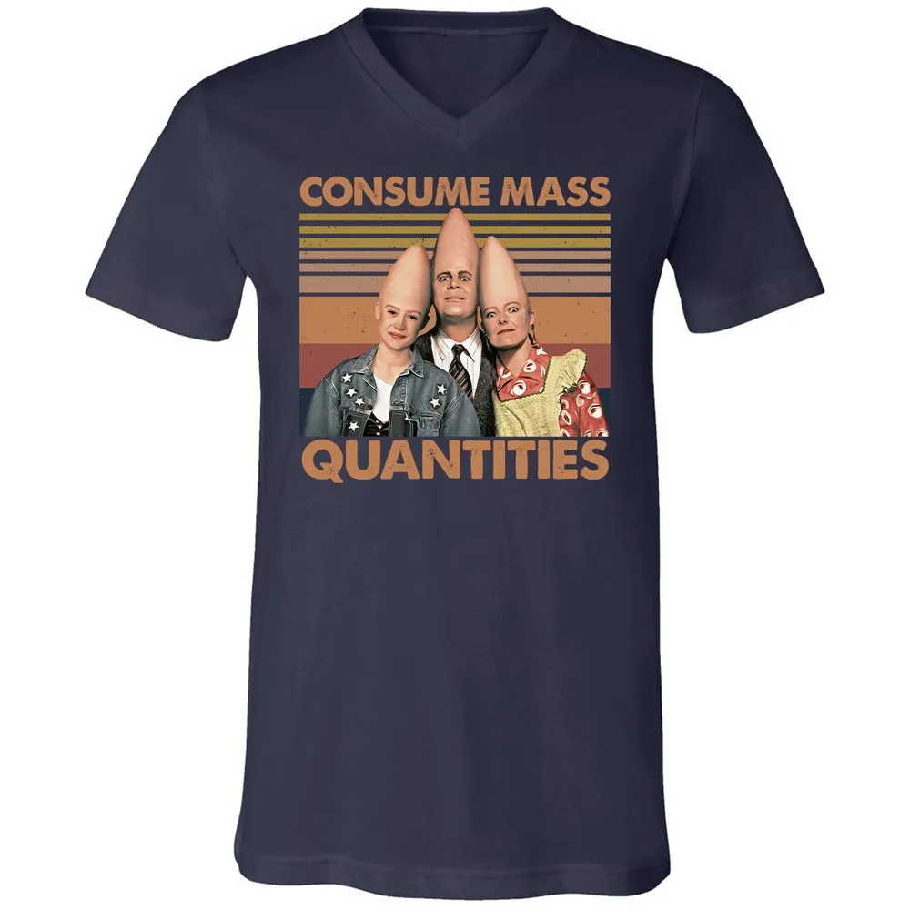 Unisex V-Neck T-Shirt - HU6YN8H4 - Navy - 2