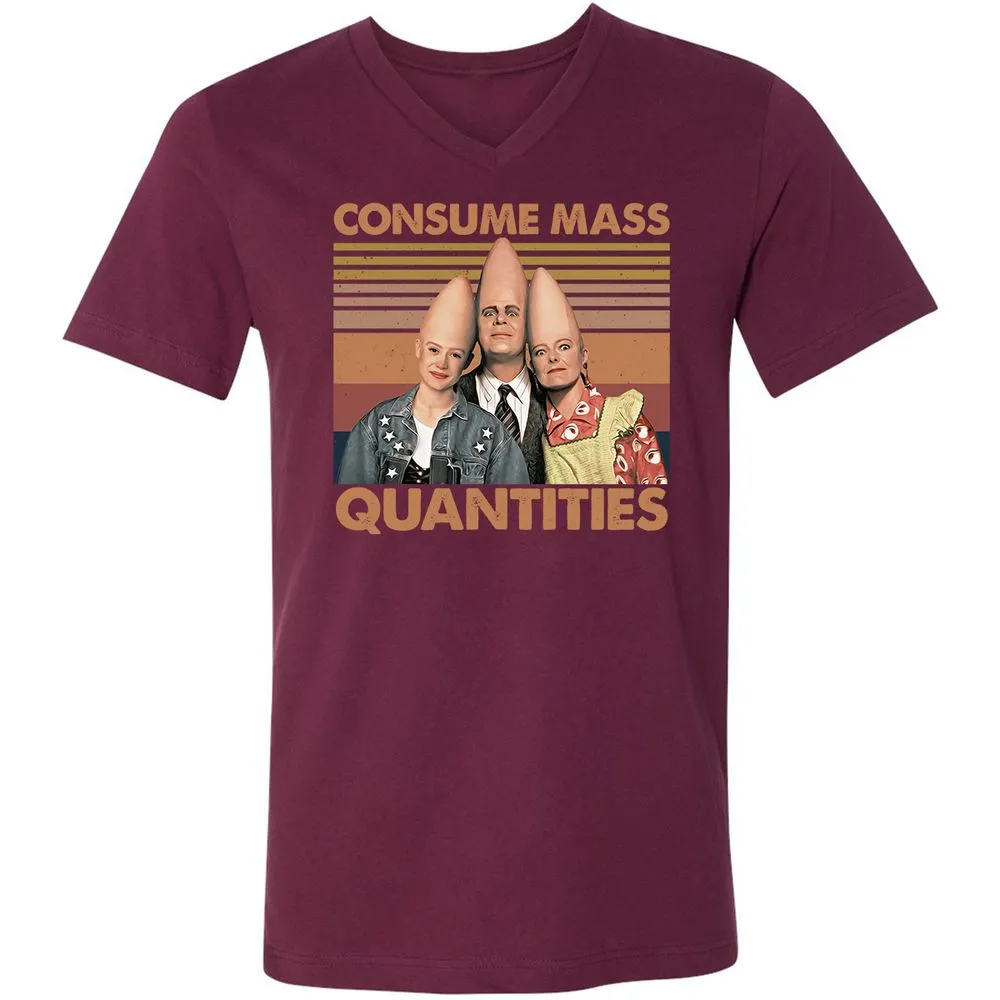 Unisex V-Neck T-Shirt - HU6YN8H4 - Maroon - 6
