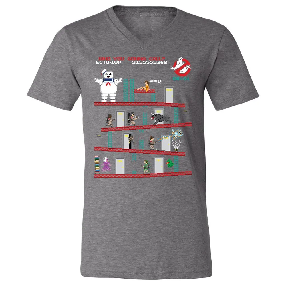 Unisex V-Neck T-Shirt - E274X3T8 - Deep Heather - 13