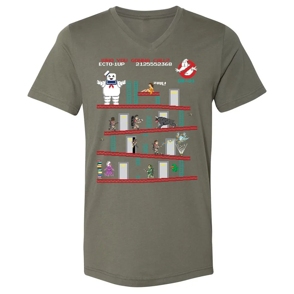 Unisex V-Neck T-Shirt - E274X3T8 - Military Green - 10