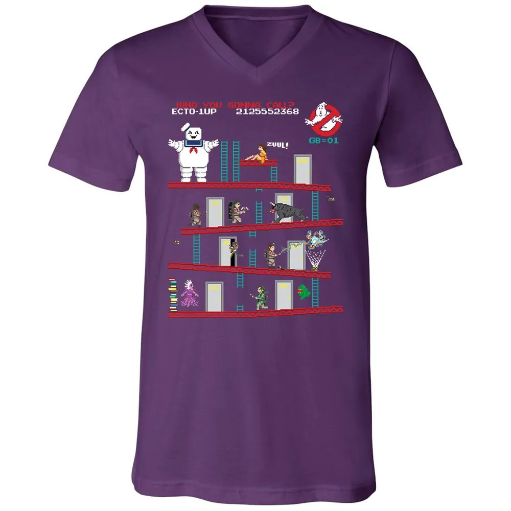 Unisex V-Neck T-Shirt - E274X3T8 - Team Purple - 9