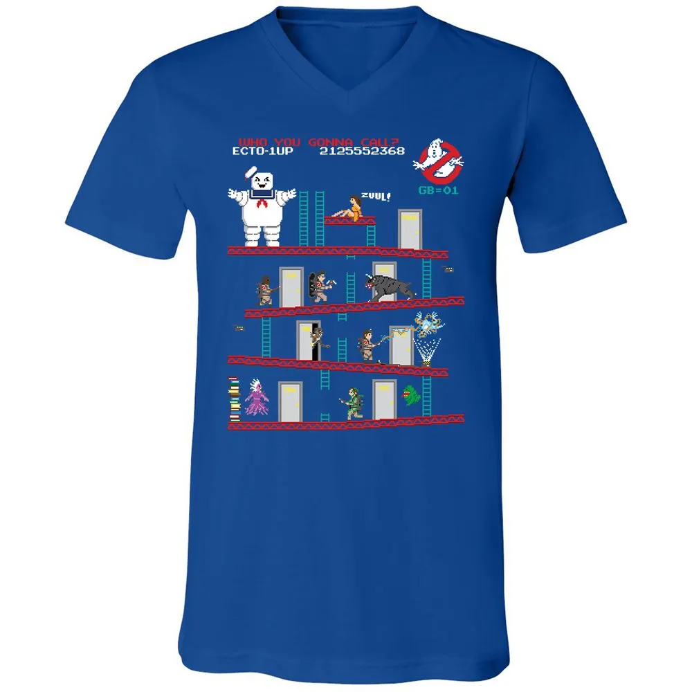 Unisex V-Neck T-Shirt - E274X3T8 - True Royal - 4