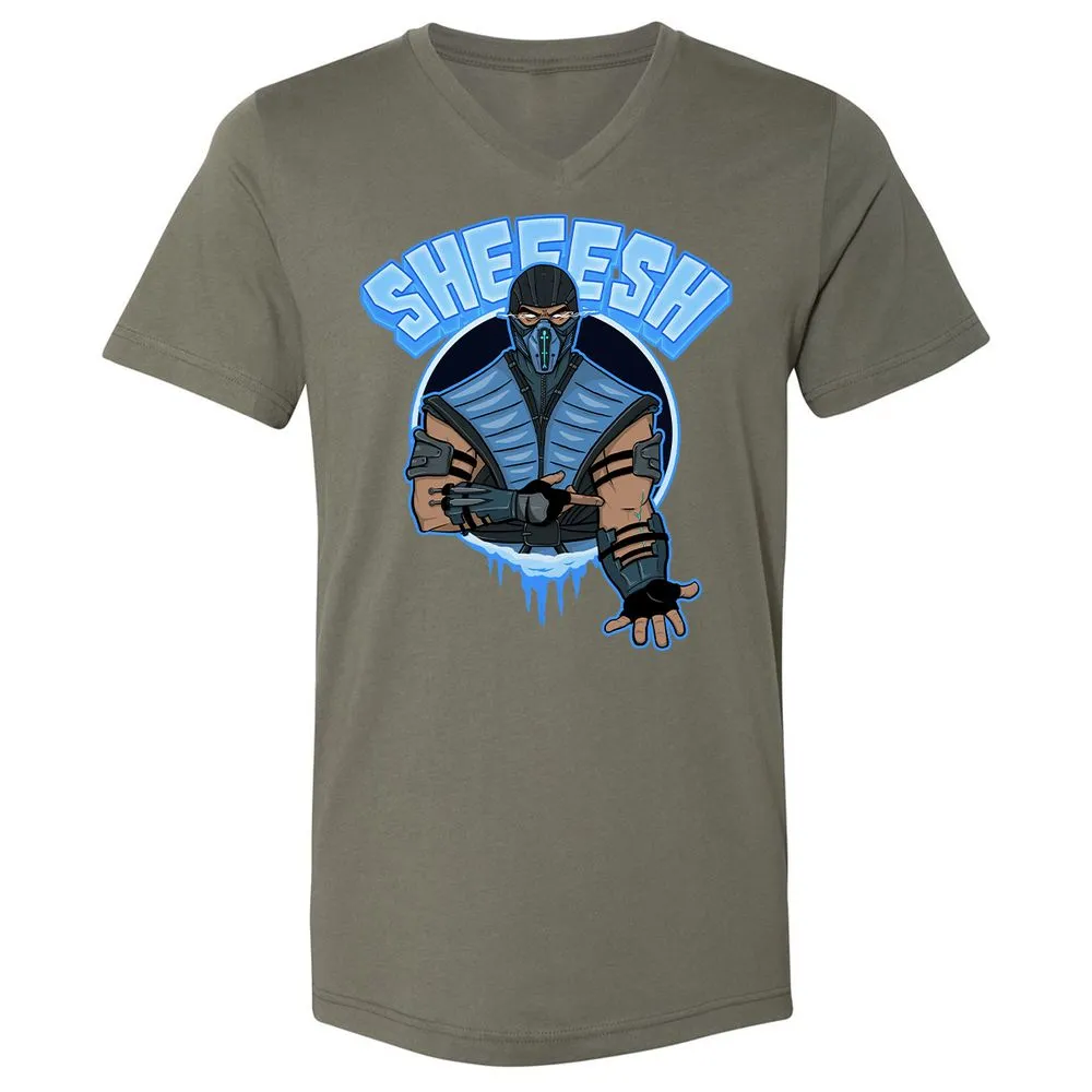 Unisex V-Neck T-Shirt - 6R4MV69P - Military Green - 10