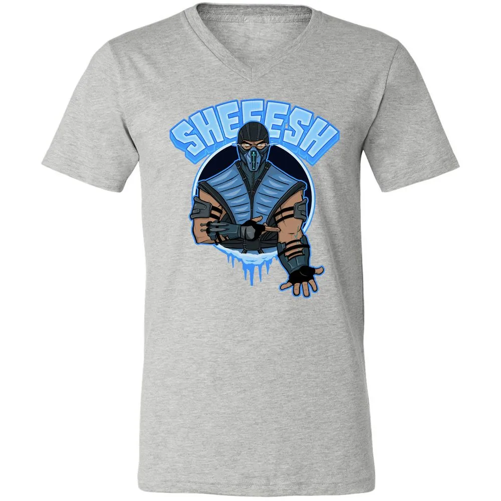 Unisex V-Neck T-Shirt - 6R4MV69P - Athletic Heather - 7
