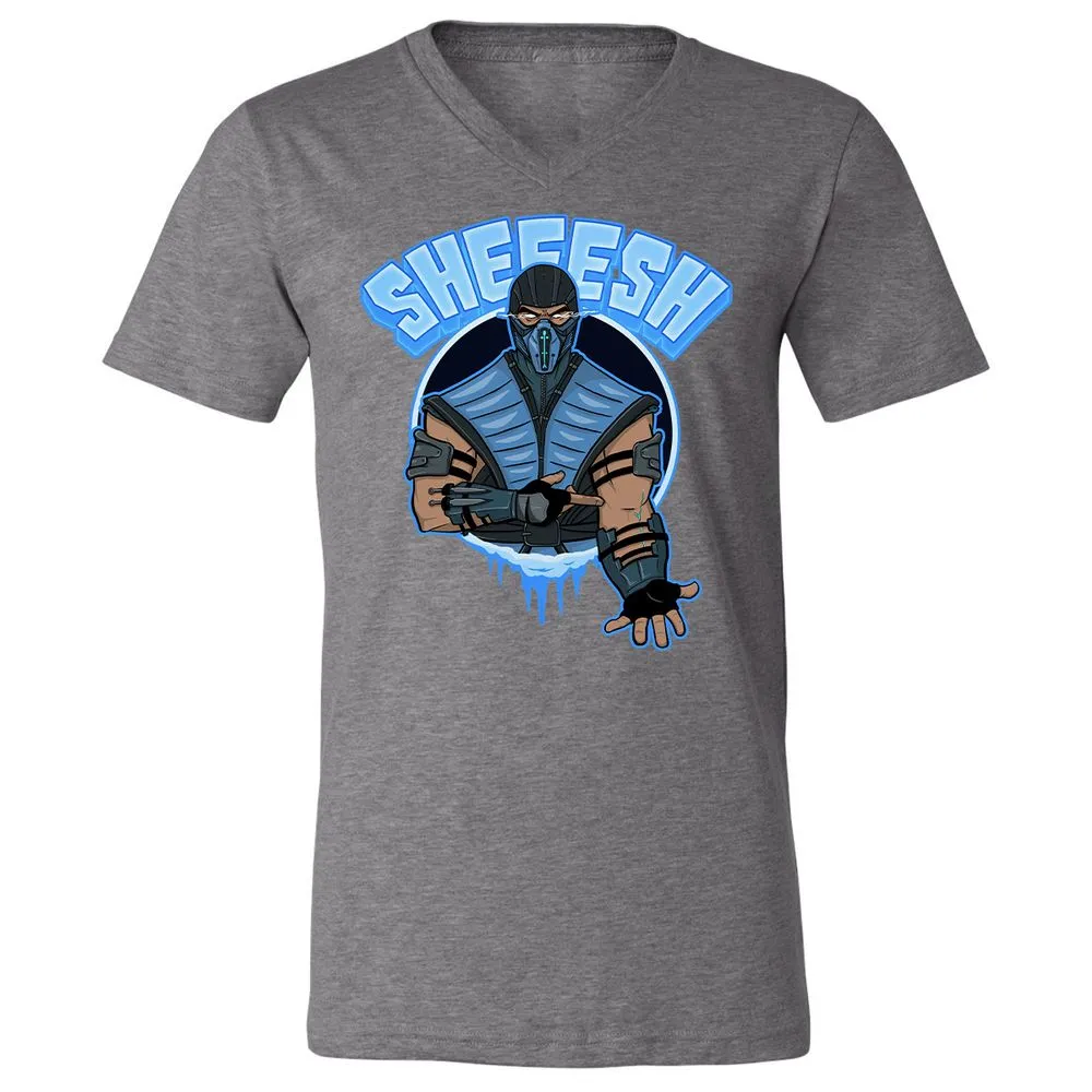 Unisex V-Neck T-Shirt - 6R4MV69P - Deep Heather - 13