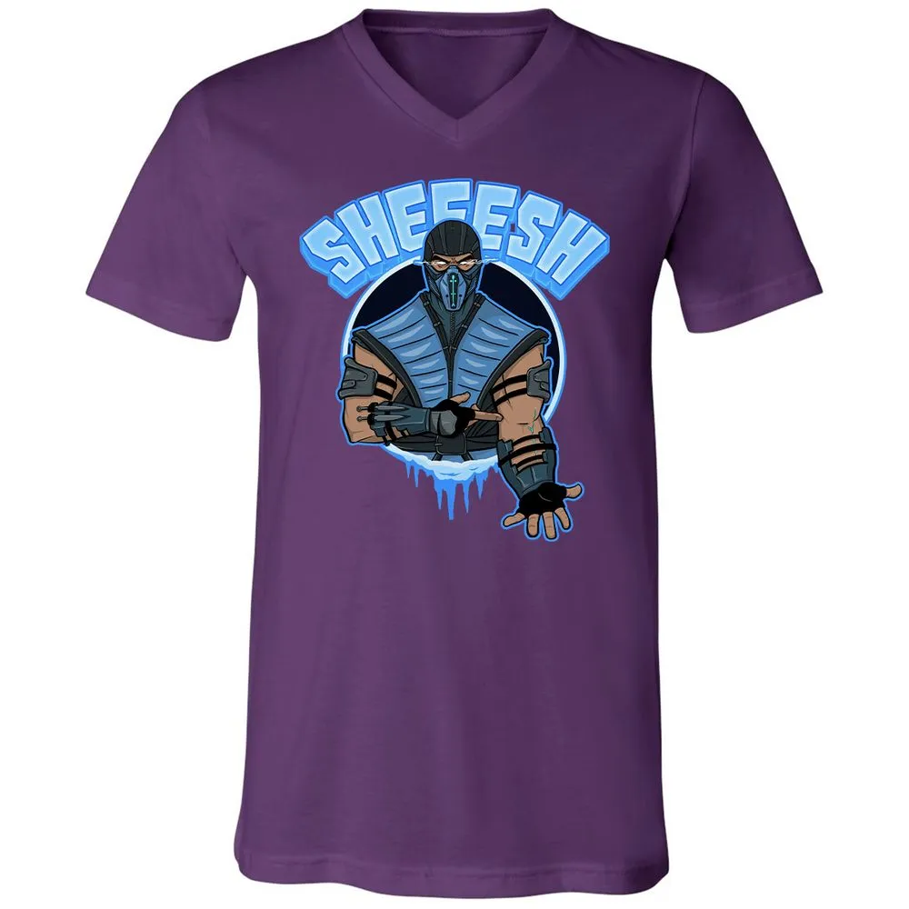 Unisex V-Neck T-Shirt - 6R4MV69P - Team Purple - 9
