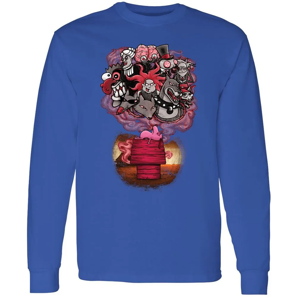 Long Sleeve T-Shirt - RQ9HBN2Q - Royal - 8