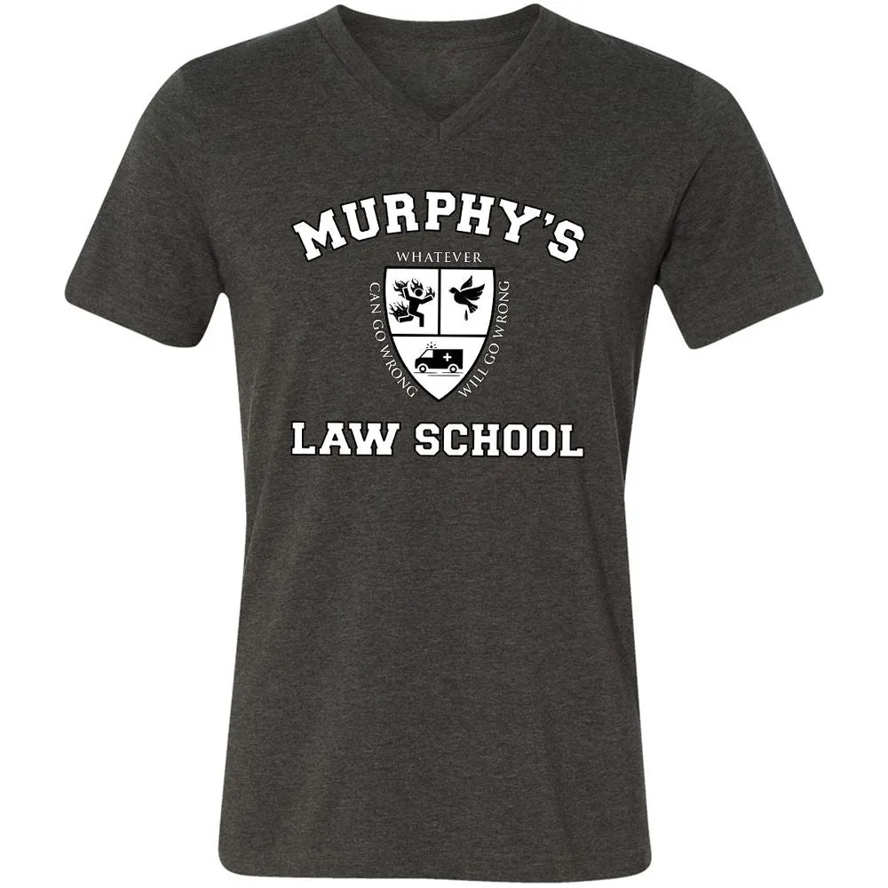 Unisex V-Neck T-Shirt - ATPMM9DS - Dark Grey Heather - 8