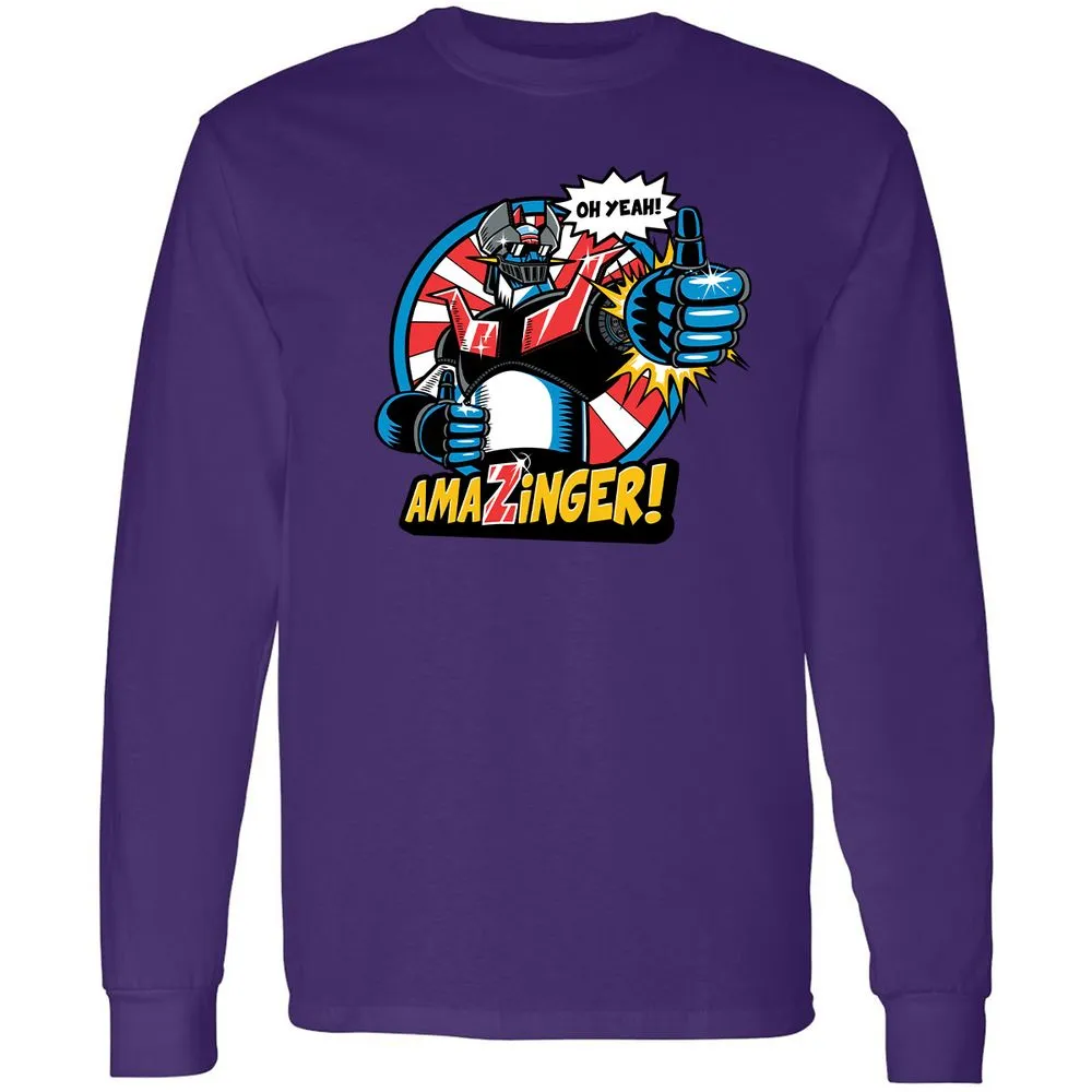 Long Sleeve T-Shirt - W491FDYK - Purple - 13