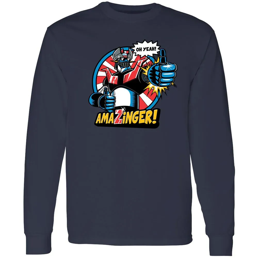 Long Sleeve T-Shirt - W491FDYK - Navy - 2