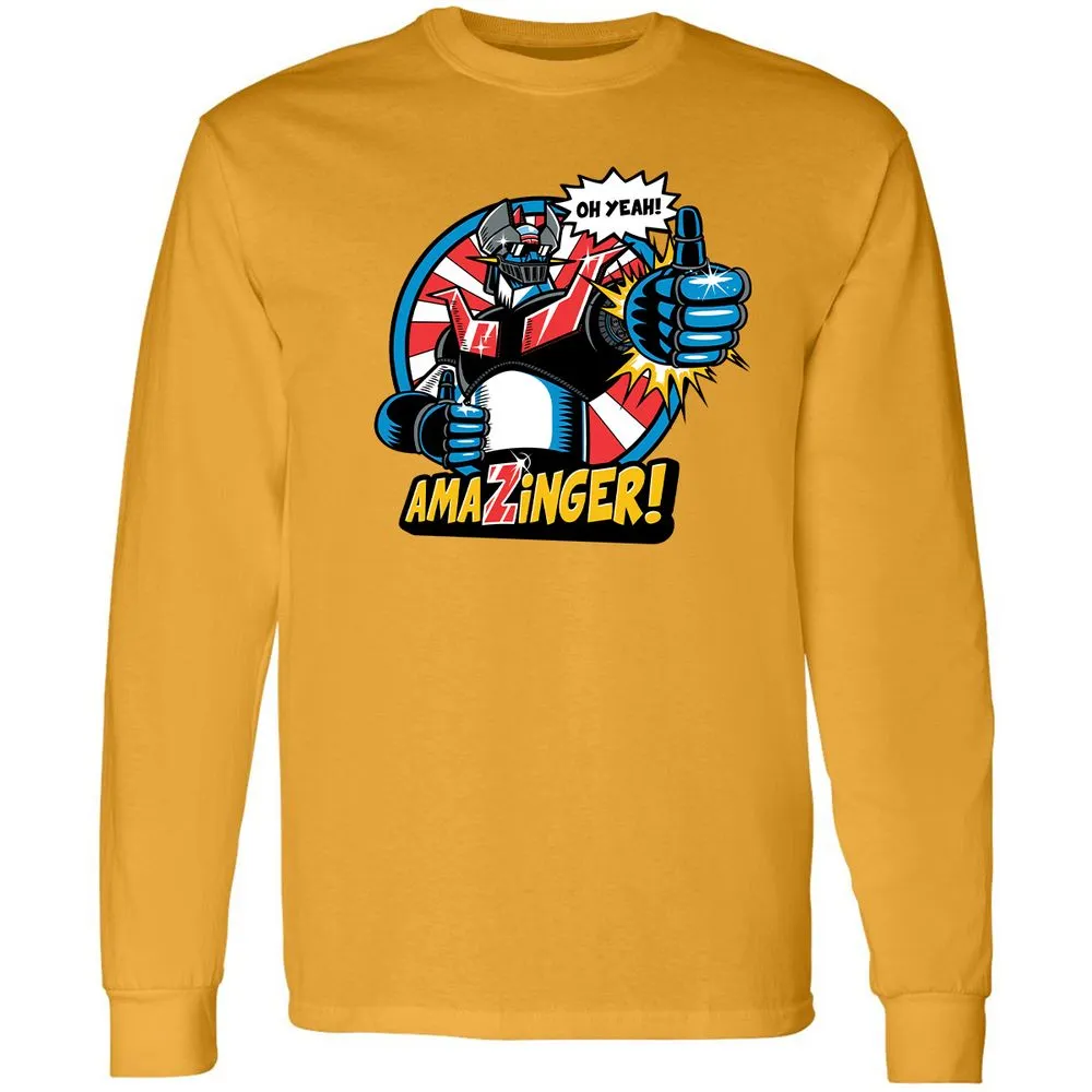 Long Sleeve T-Shirt - W491FDYK - Gold - 9