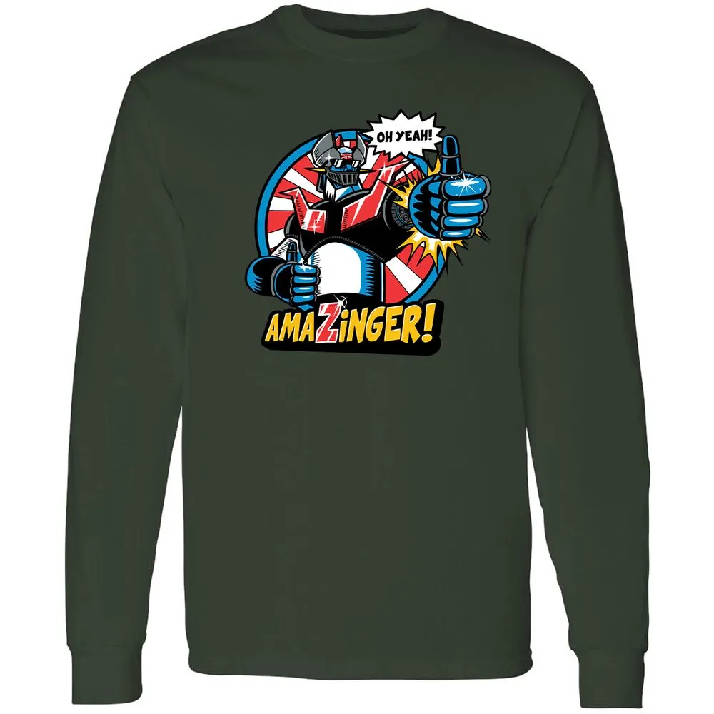 Long Sleeve T-Shirt - W491FDYK - Forest Green - 4