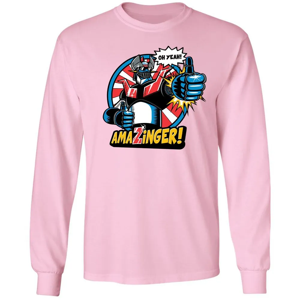Long Sleeve T-Shirt - W491FDYK - Light Pink - 3