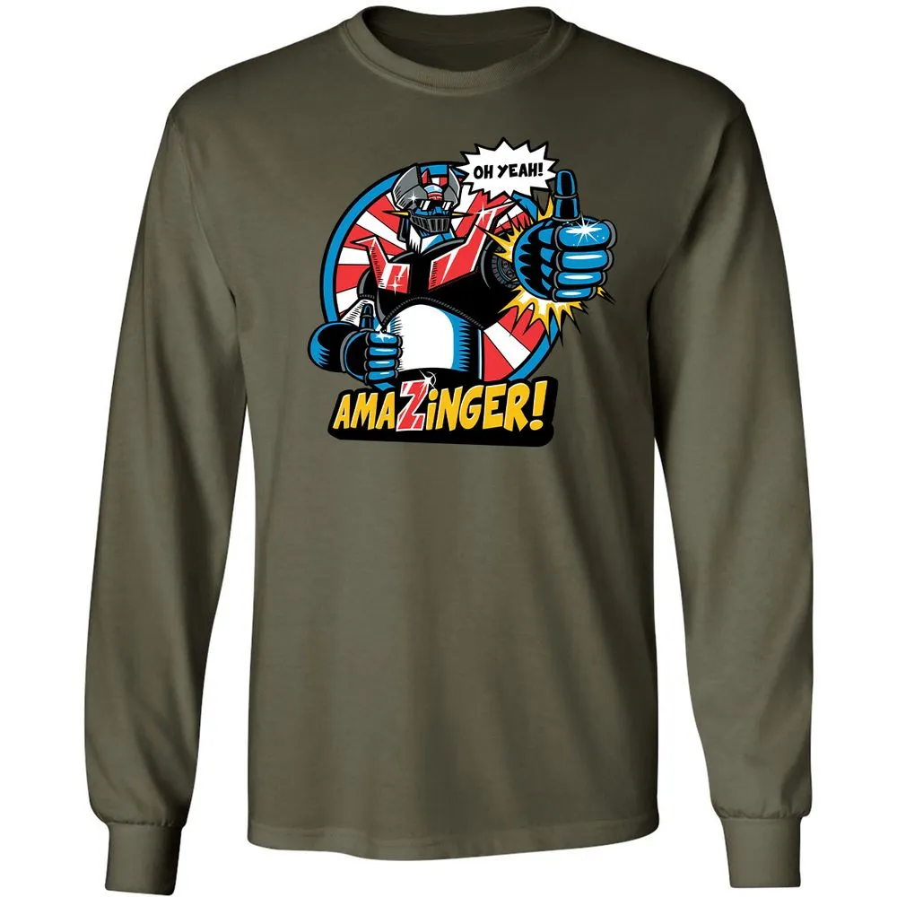 Long Sleeve T-Shirt - W491FDYK - Military Green - 16