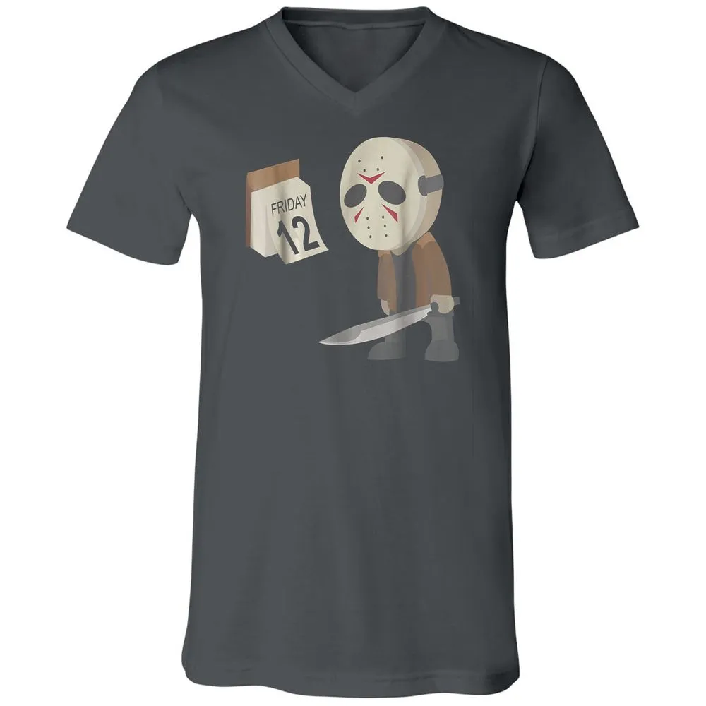 Unisex V-Neck T-Shirt - AKW3ZVBS - Asphalt - 12