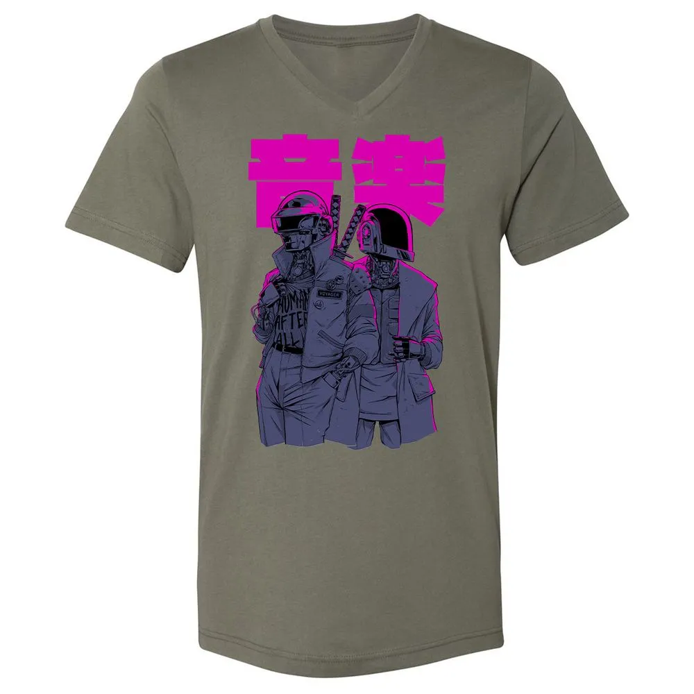 Unisex V-Neck T-Shirt - SA3YMWLJ - Military Green - 10