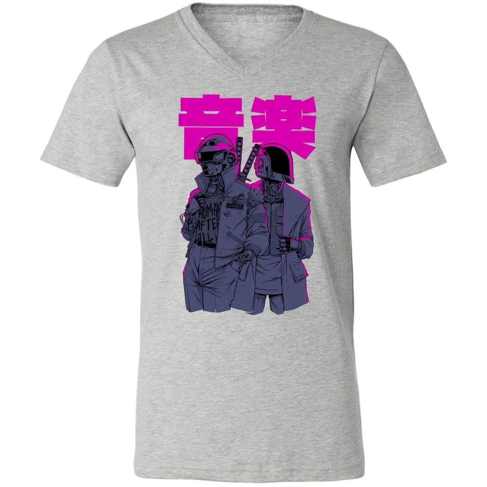 Unisex V-Neck T-Shirt - SA3YMWLJ - Athletic Heather - 7