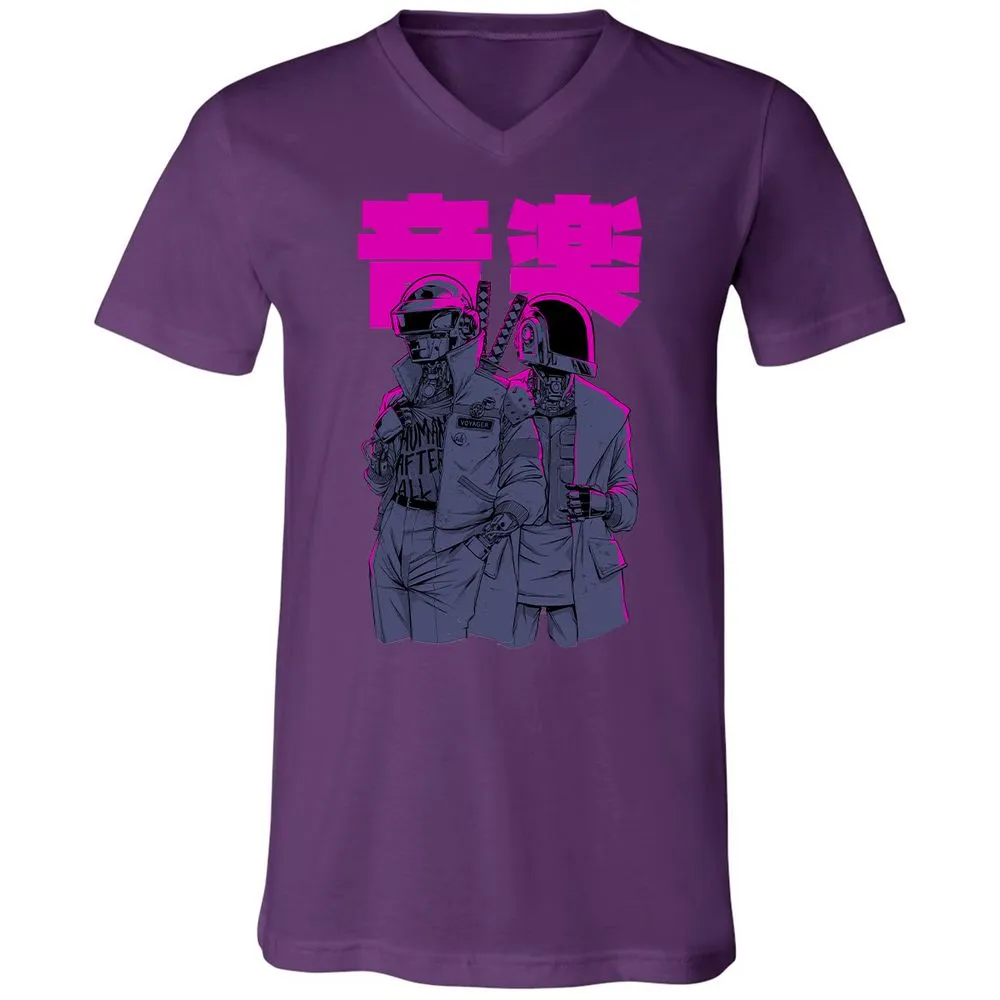 Unisex V-Neck T-Shirt - SA3YMWLJ - Team Purple - 9