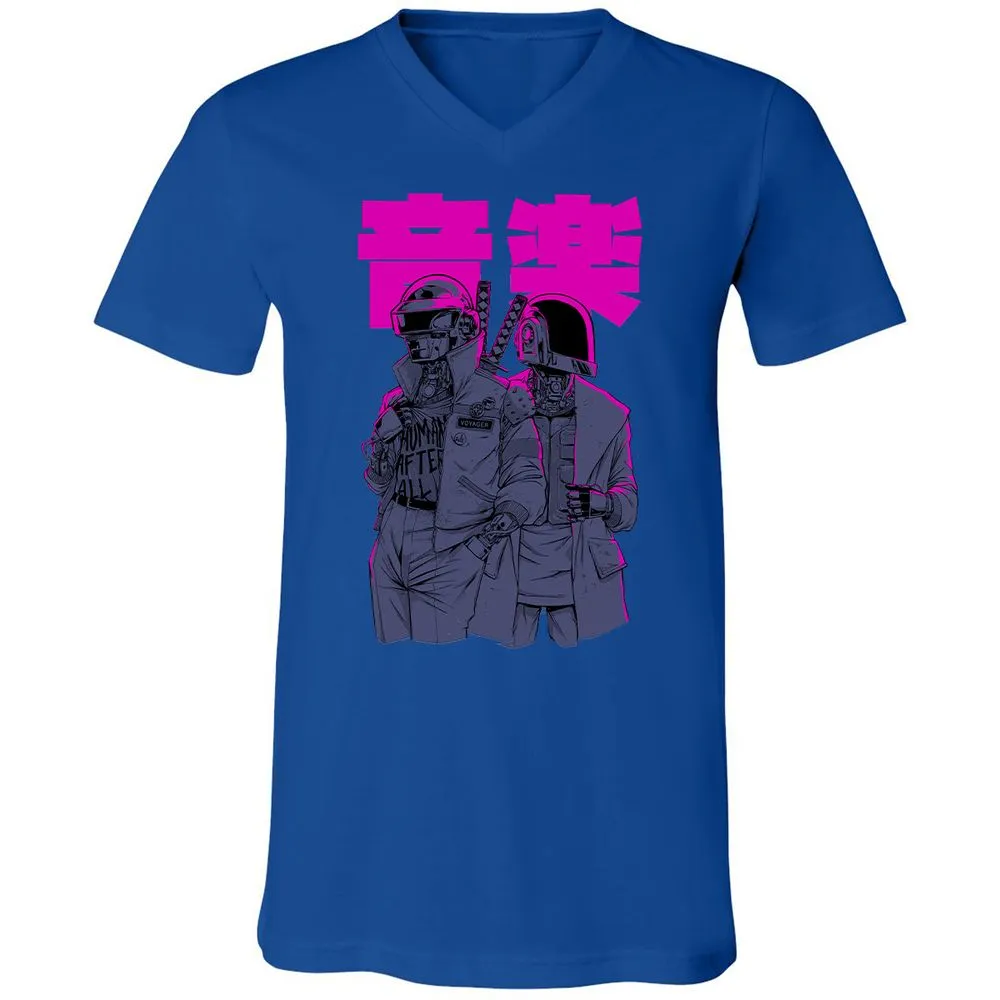 Unisex V-Neck T-Shirt - SA3YMWLJ - True Royal - 4