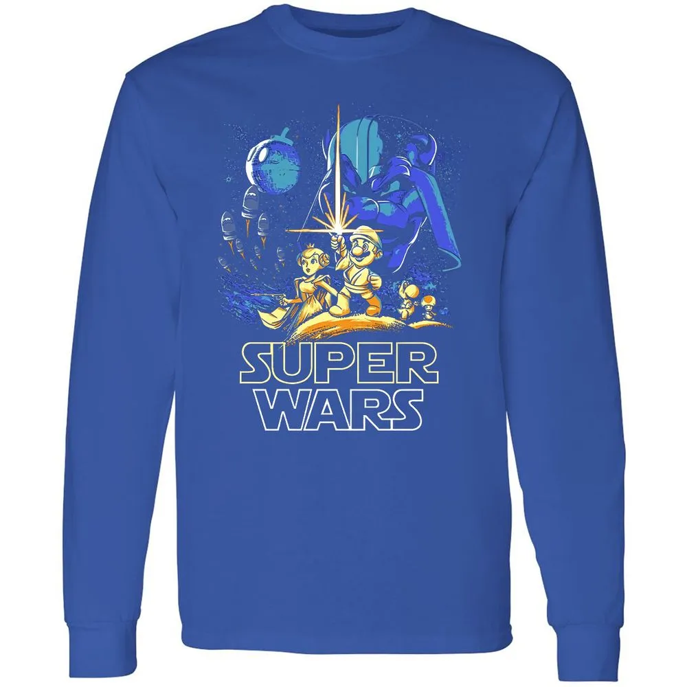 Long Sleeve T-Shirt - ZVVX6EB7 - Royal - 8