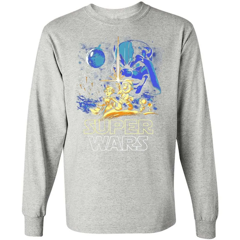 Long Sleeve T-Shirt - ZVVX6EB7 - Ash - 7