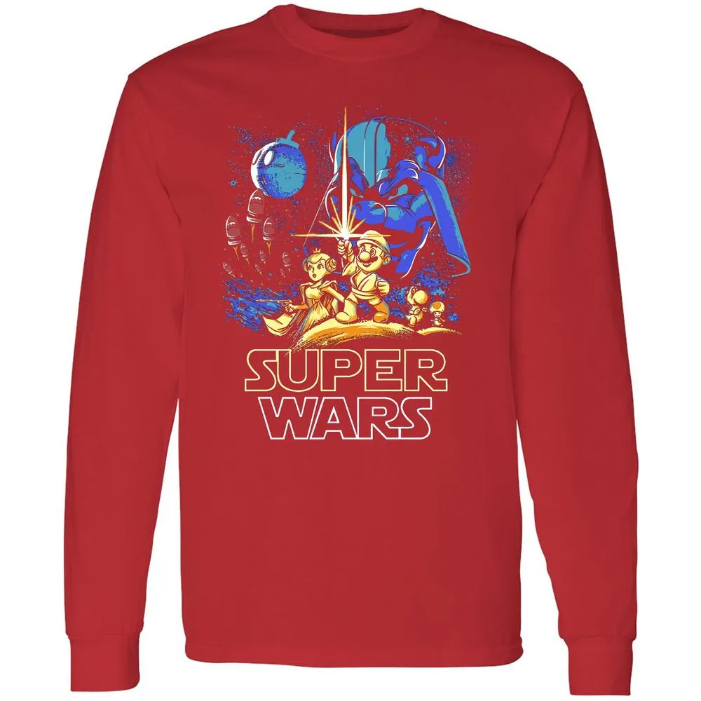 Long Sleeve T-Shirt - ZVVX6EB7 - Red - 14