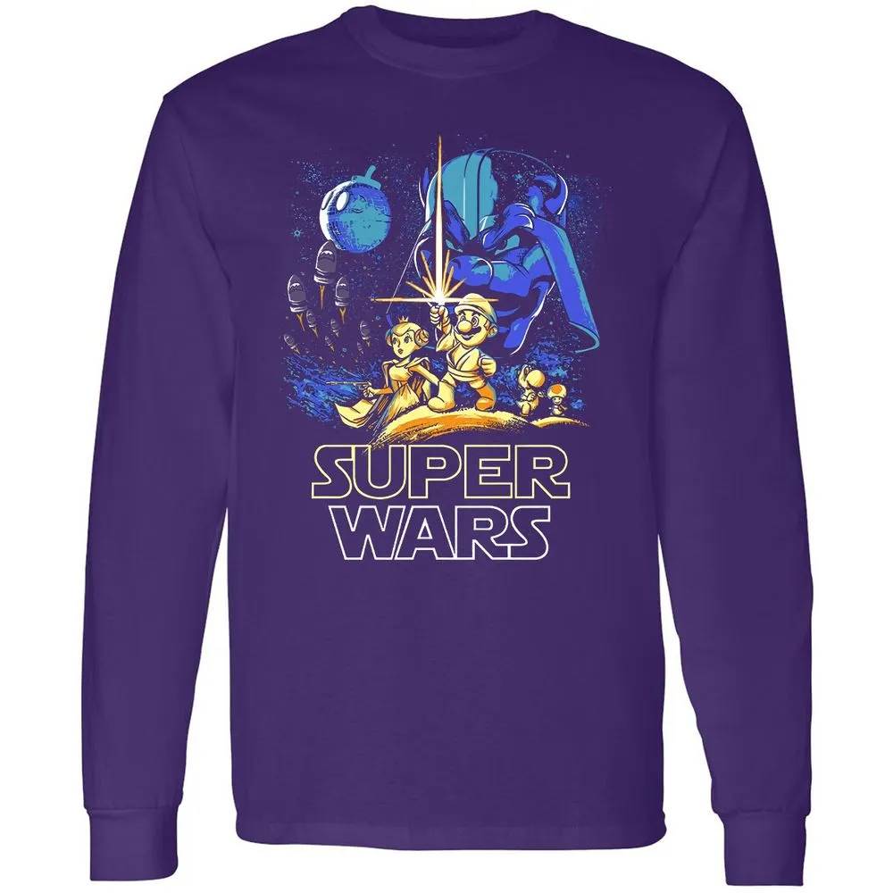 Long Sleeve T-Shirt - ZVVX6EB7 - Purple - 13