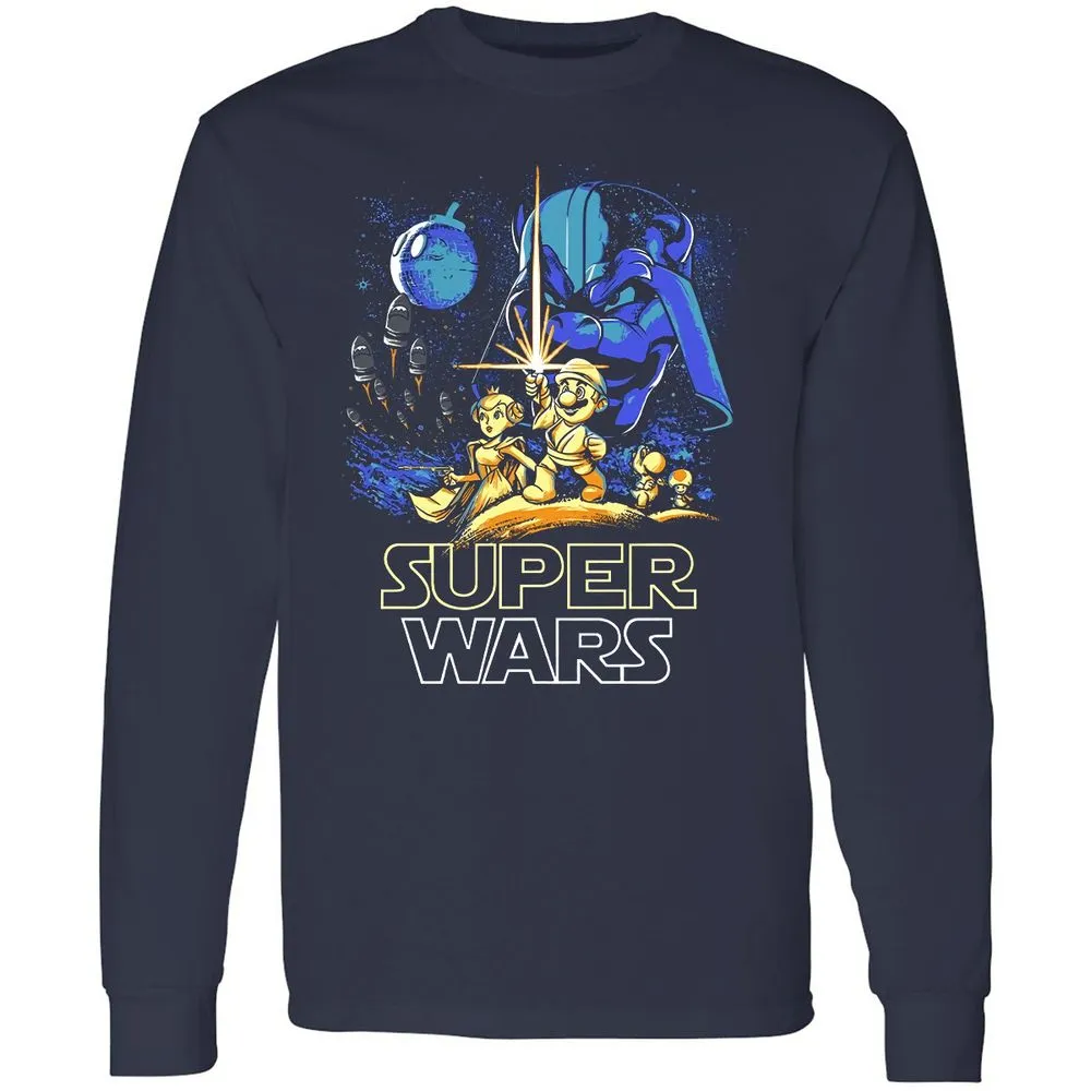 Long Sleeve T-Shirt - ZVVX6EB7 - Navy - 2