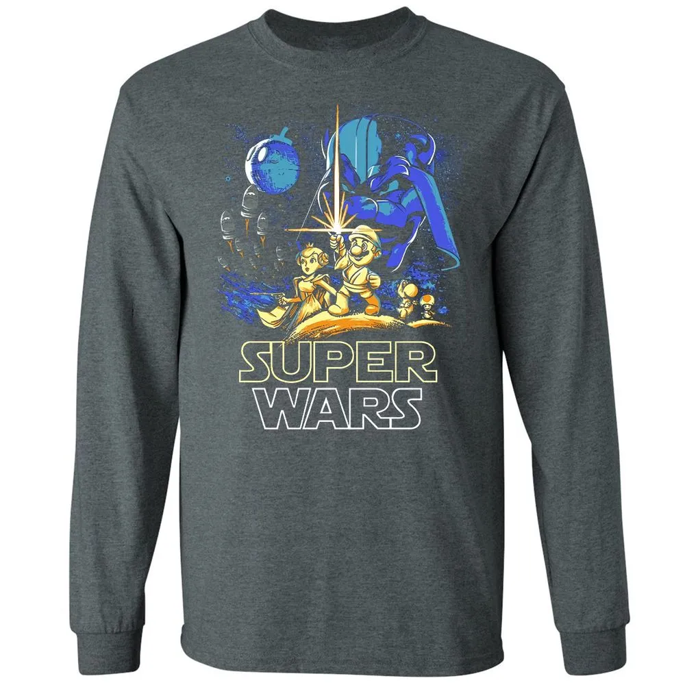 Long Sleeve T-Shirt - ZVVX6EB7 - Dark Heather - 15
