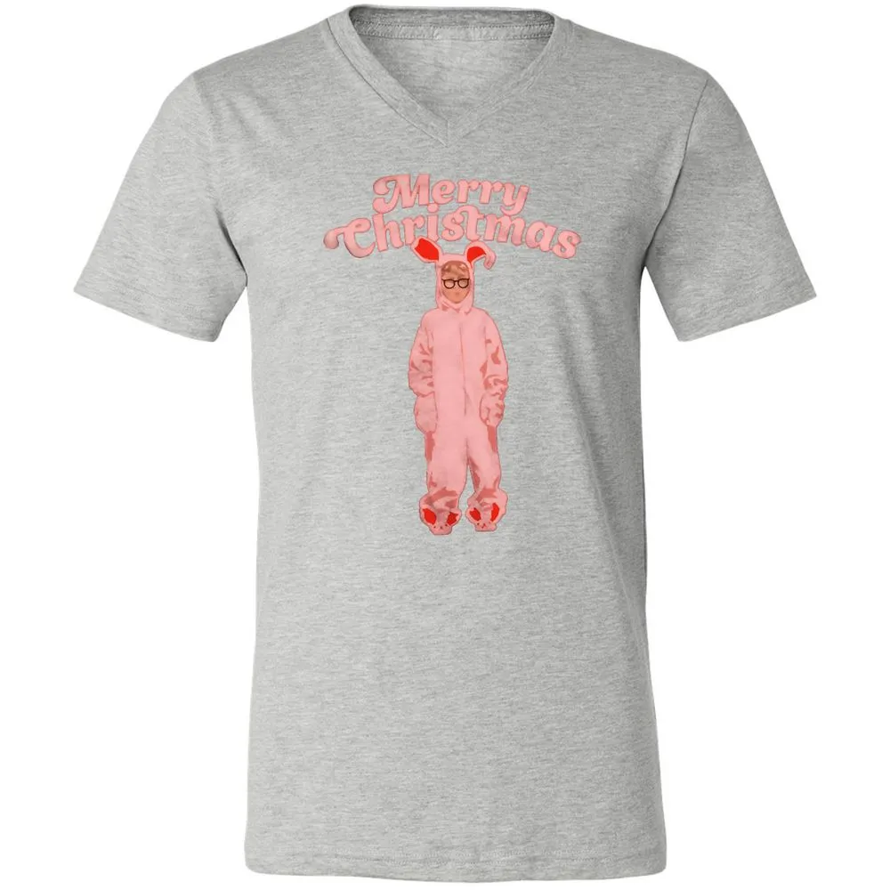 Unisex V-Neck T-Shirt - 14T8G5UM - Athletic Heather - 7