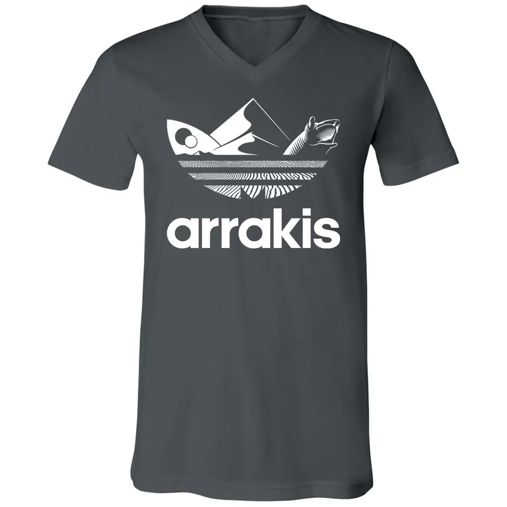 Unisex V-Neck T-Shirt - JJS7WJMZ - Asphalt - 12