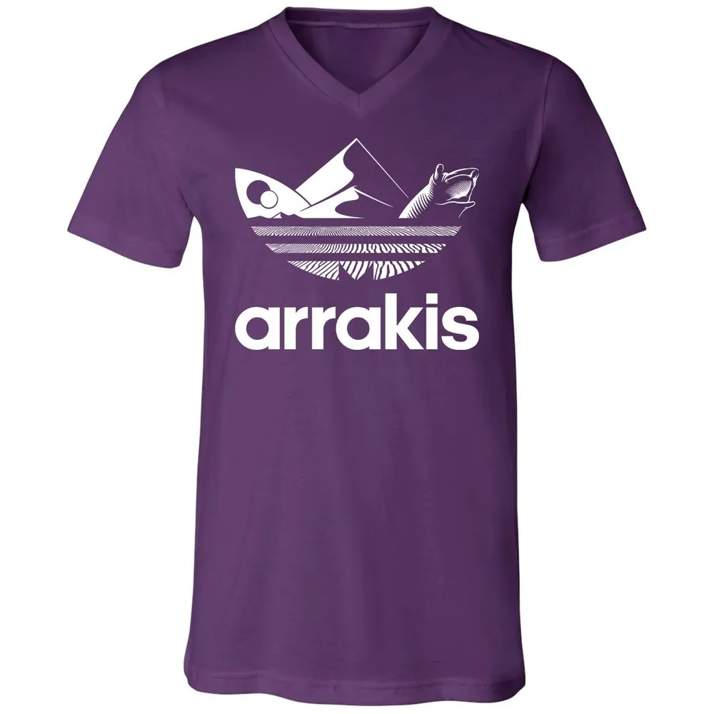 Unisex V-Neck T-Shirt - JJS7WJMZ - Team Purple - 9