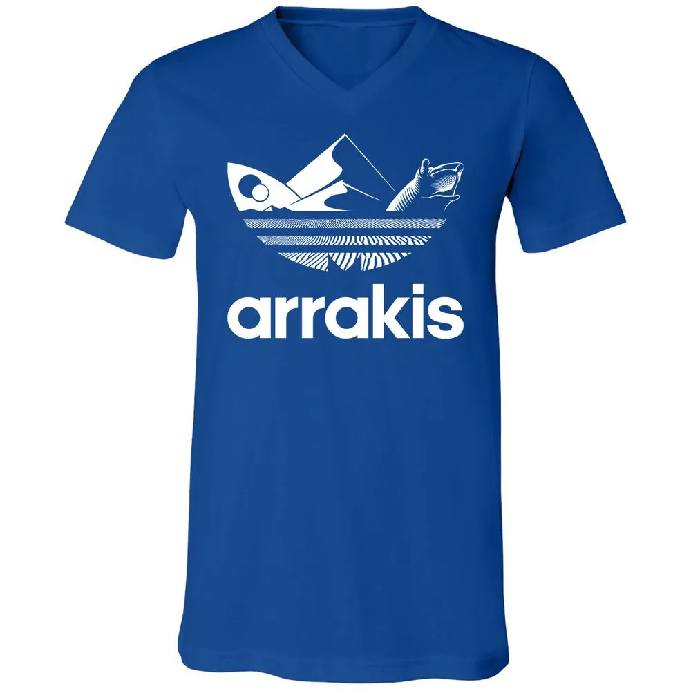 Unisex V-Neck T-Shirt - JJS7WJMZ - True Royal - 4