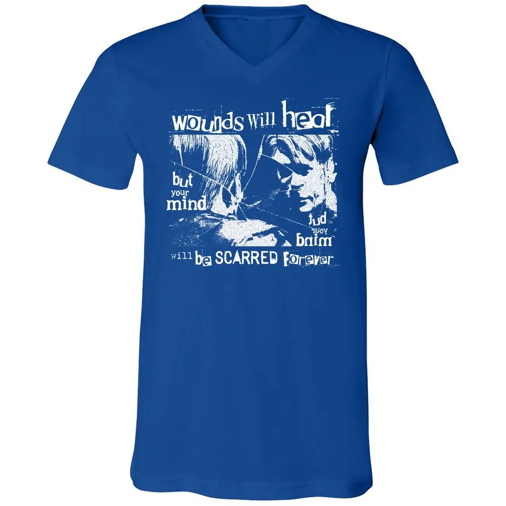 Unisex V-Neck T-Shirt - 2ERQLHBK - True Royal - 4