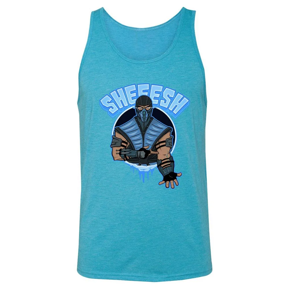 Unisex Jersey Tank - VF7SVEER - Aqua Triblend - 3