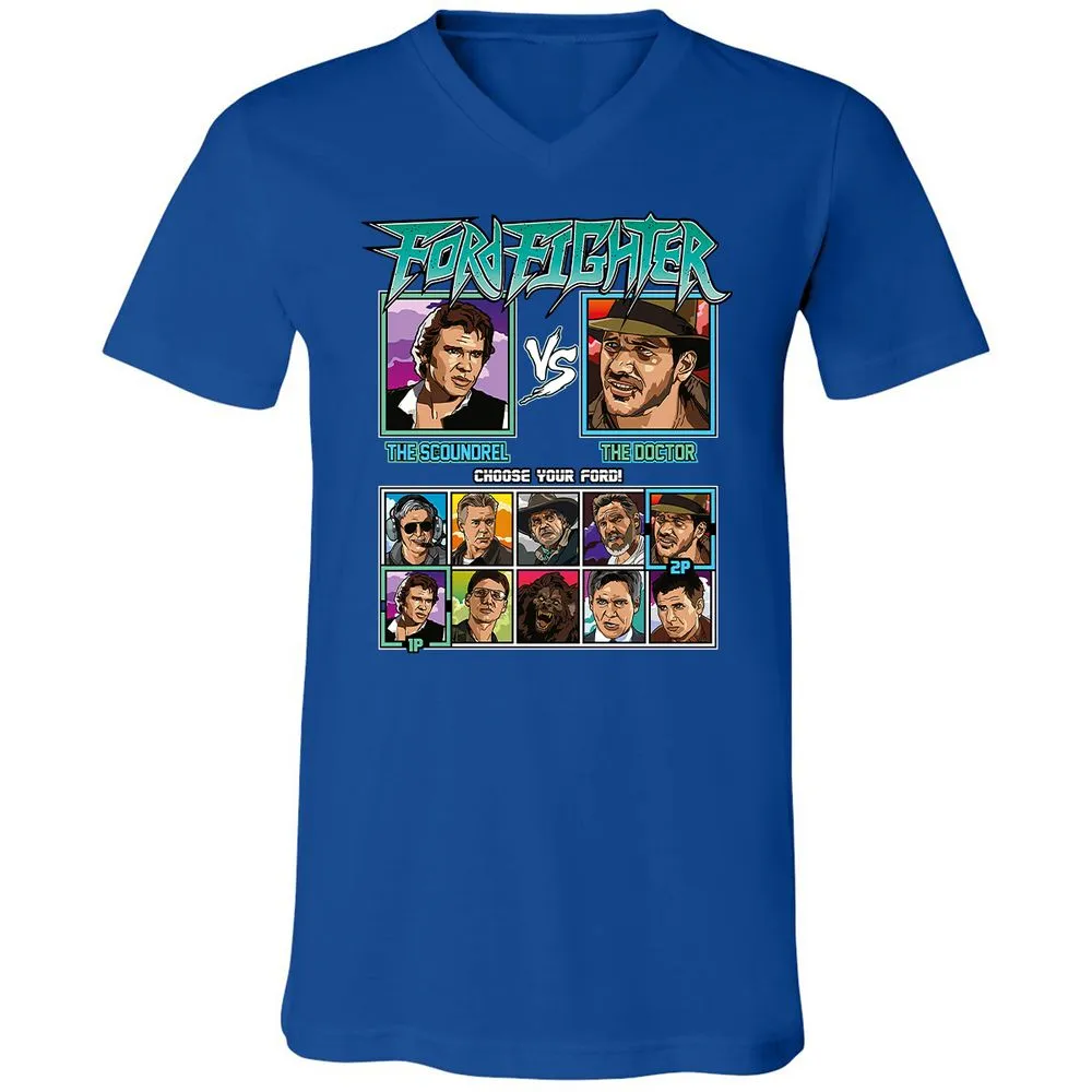 Unisex V-Neck T-Shirt - 5ZL2M52S - True Royal - 4