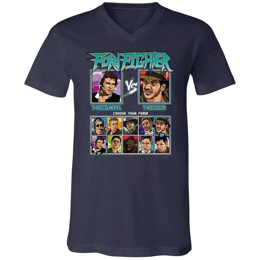 Unisex V-Neck T-Shirt - 5ZL2M52S - Navy - 2