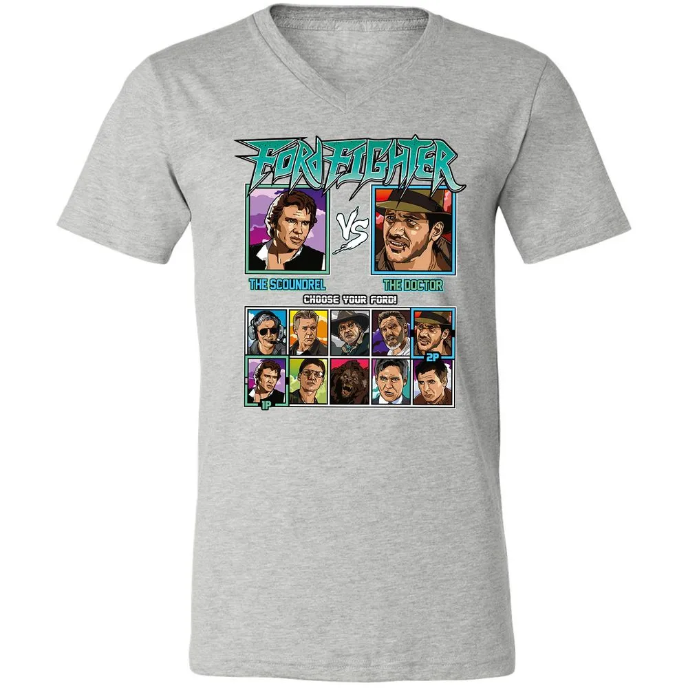 Unisex V-Neck T-Shirt - 5ZL2M52S - Athletic Heather - 7