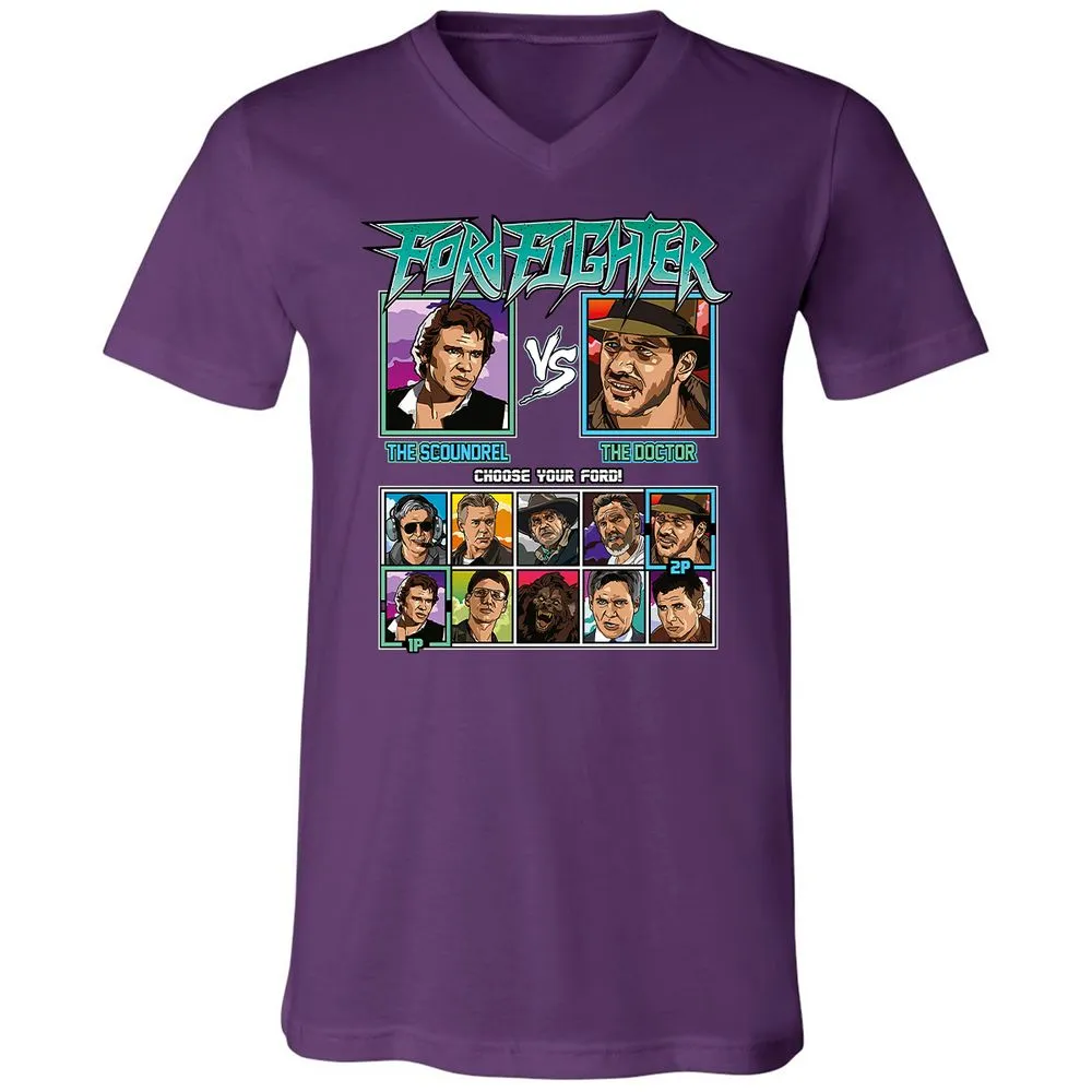 Unisex V-Neck T-Shirt - 5ZL2M52S - Team Purple - 9