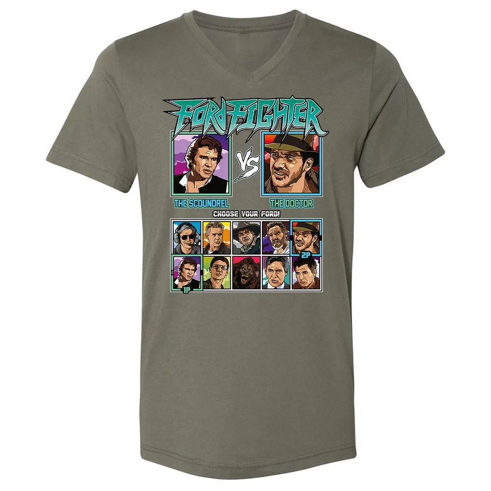 Unisex V-Neck T-Shirt - 5ZL2M52S - Military Green - 10