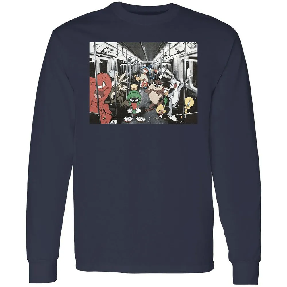 Long Sleeve T-Shirt - 435VERFD - Navy - 2