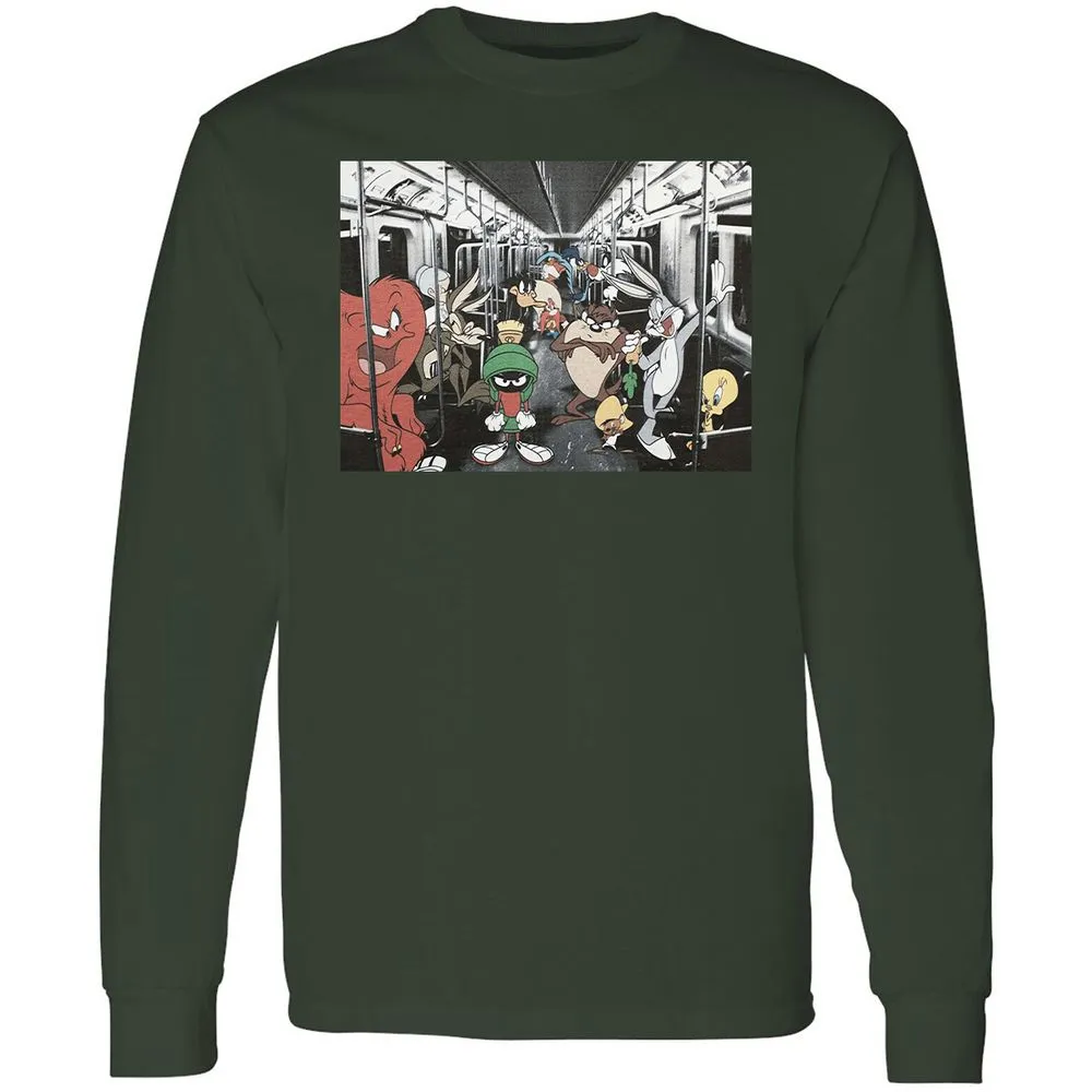 Long Sleeve T-Shirt - 435VERFD - Forest Green - 4