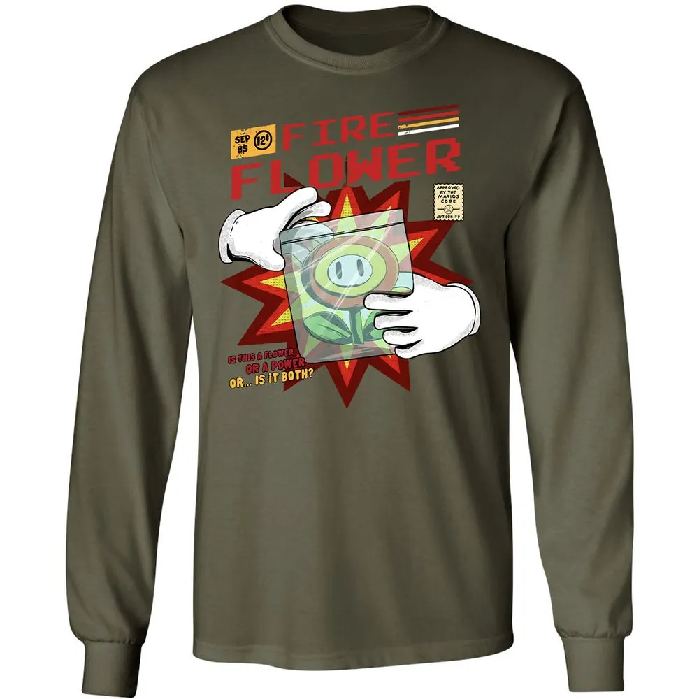 Long Sleeve T-Shirt - ANVK3B6Z - Military Green - 16