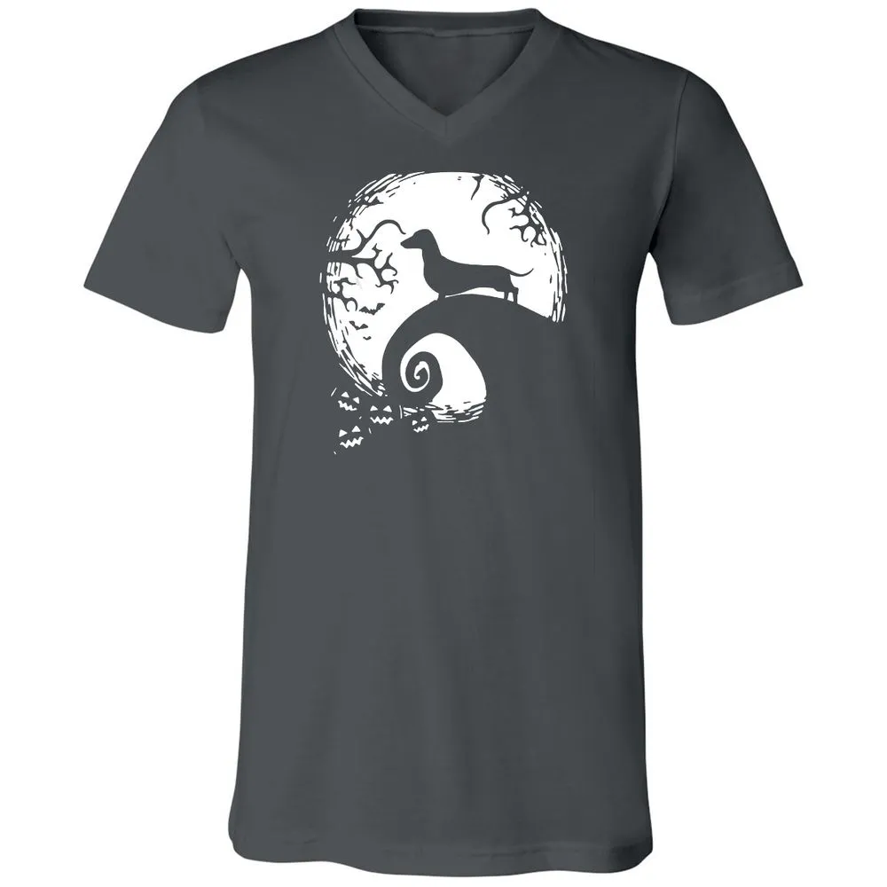 Unisex V-Neck T-Shirt - M6GEFL3Y - Asphalt - 12